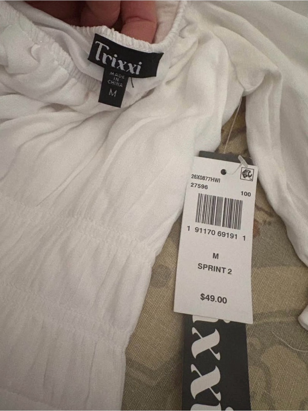 Trixxi White mini dress